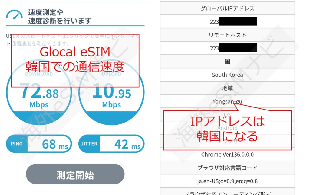 GlocaleSIMを韓国で使ってみた