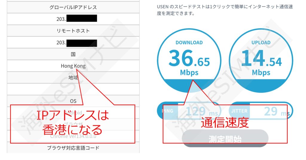 JAPAN & GLOBALeSIMを実際に使った結果