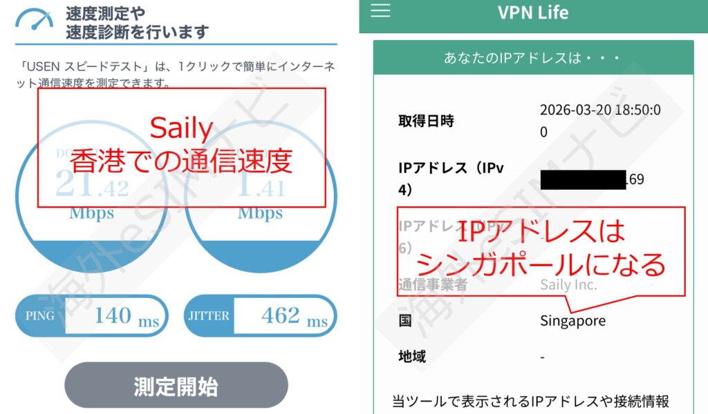 香港でSailyを使ってみた
