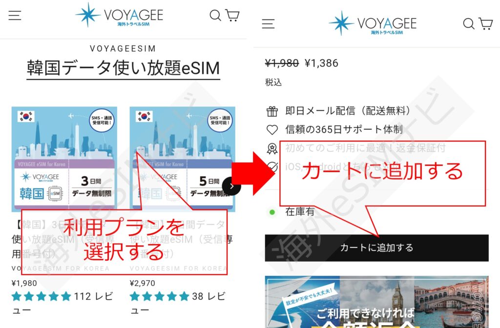 VOYAGEESIMのインストール方法