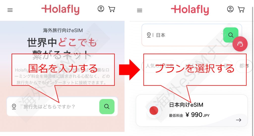 Holaflyの利用手順